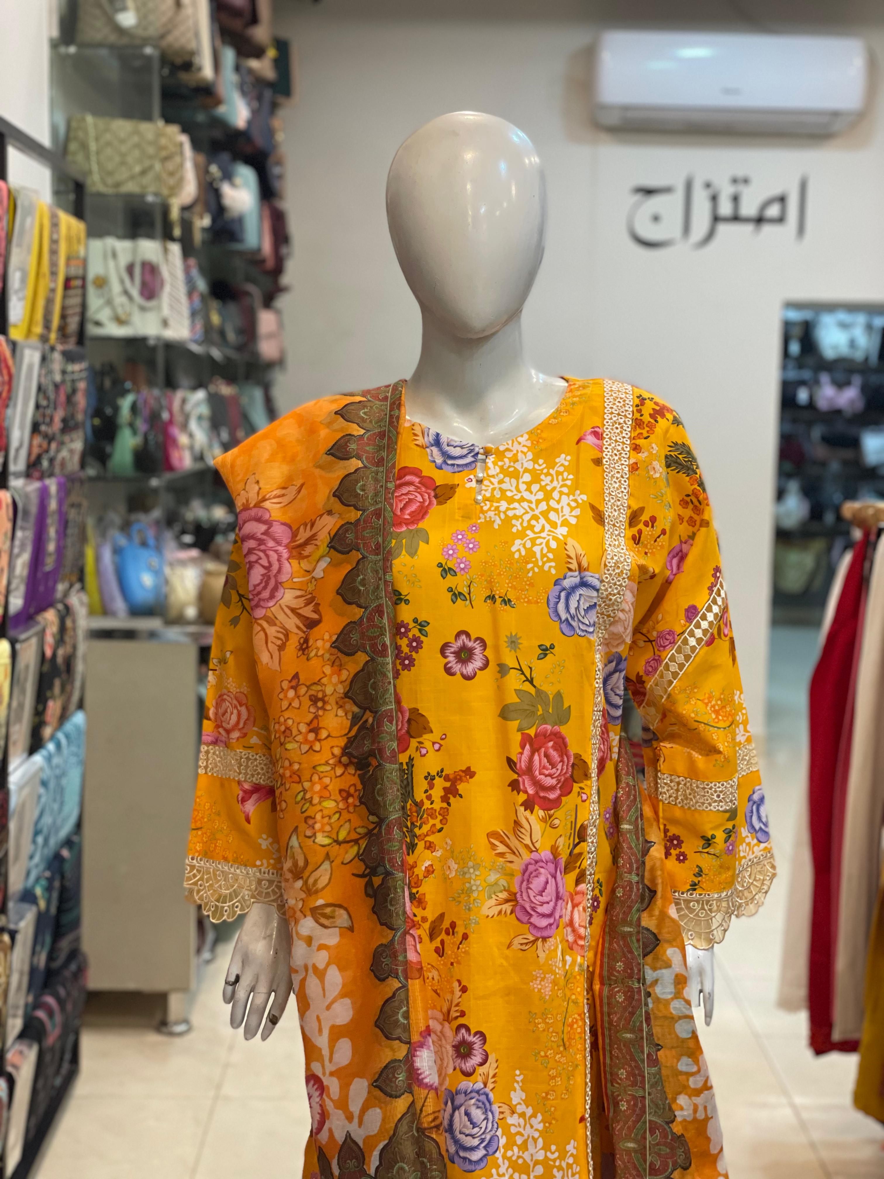 3 PIECE - EMBROIDERED LAWN SUIT