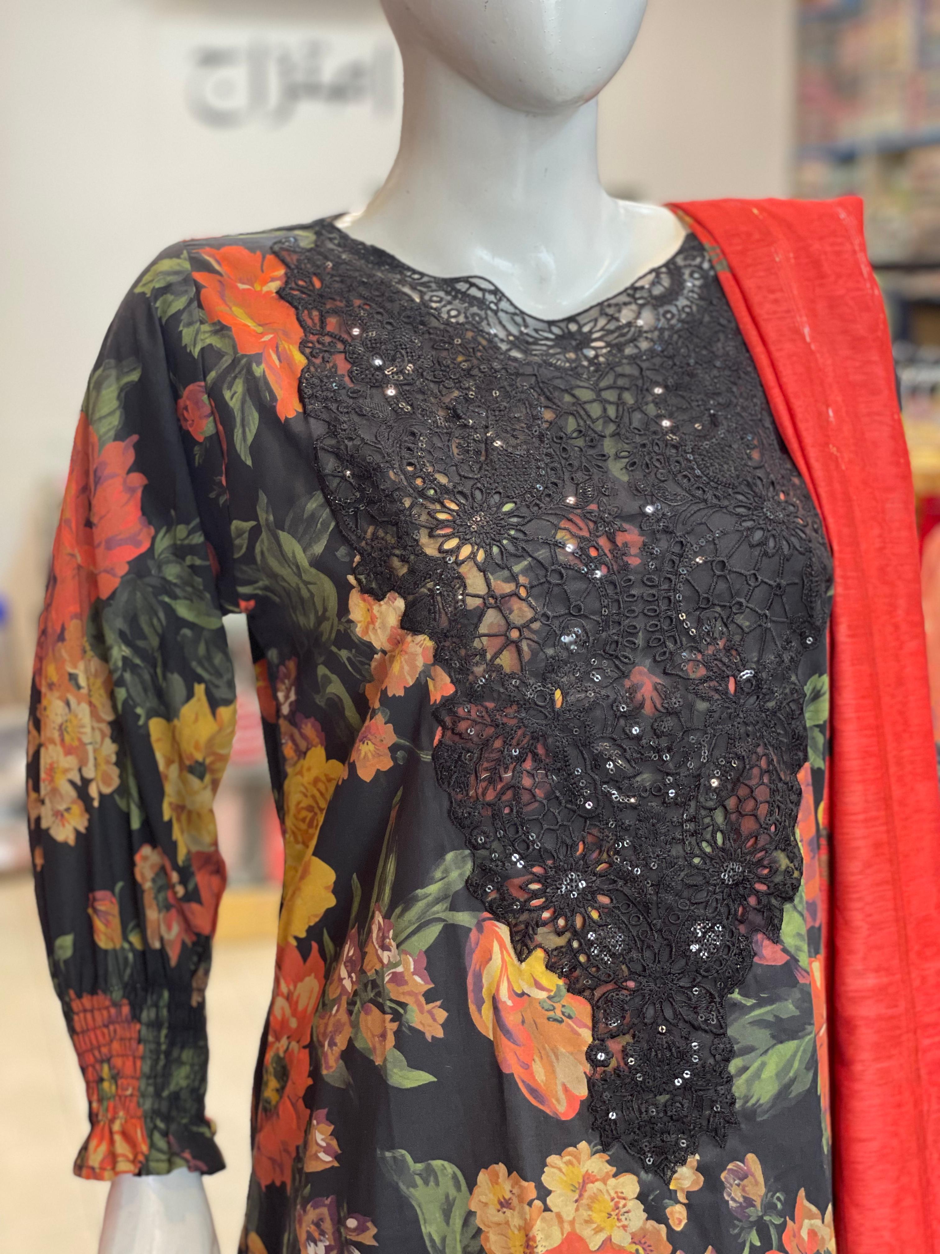 3 PIECE - EMBROIDERED LAWN SUIT