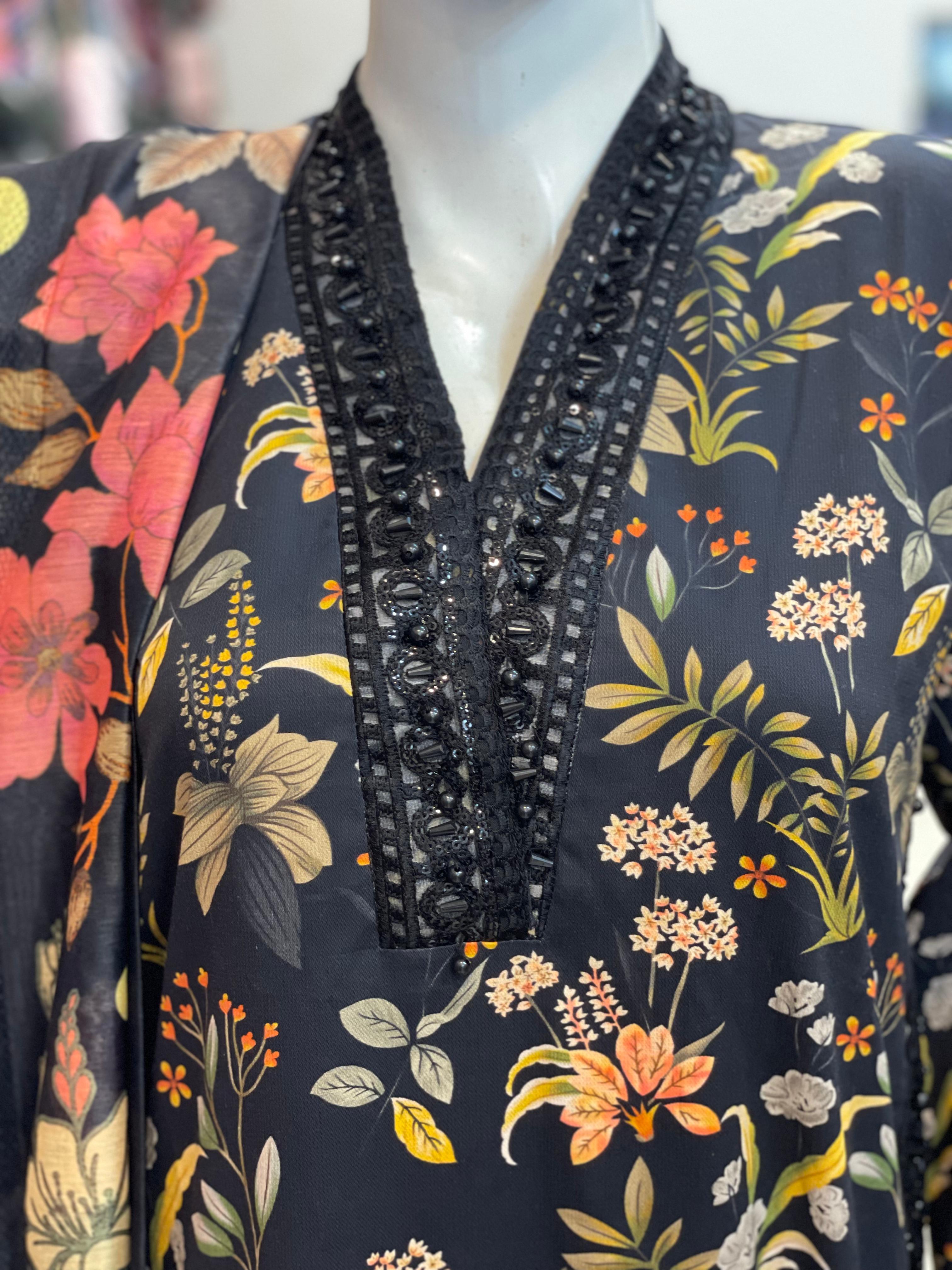 3 PIECE - EMBROIDERED CORDUROY SUIT