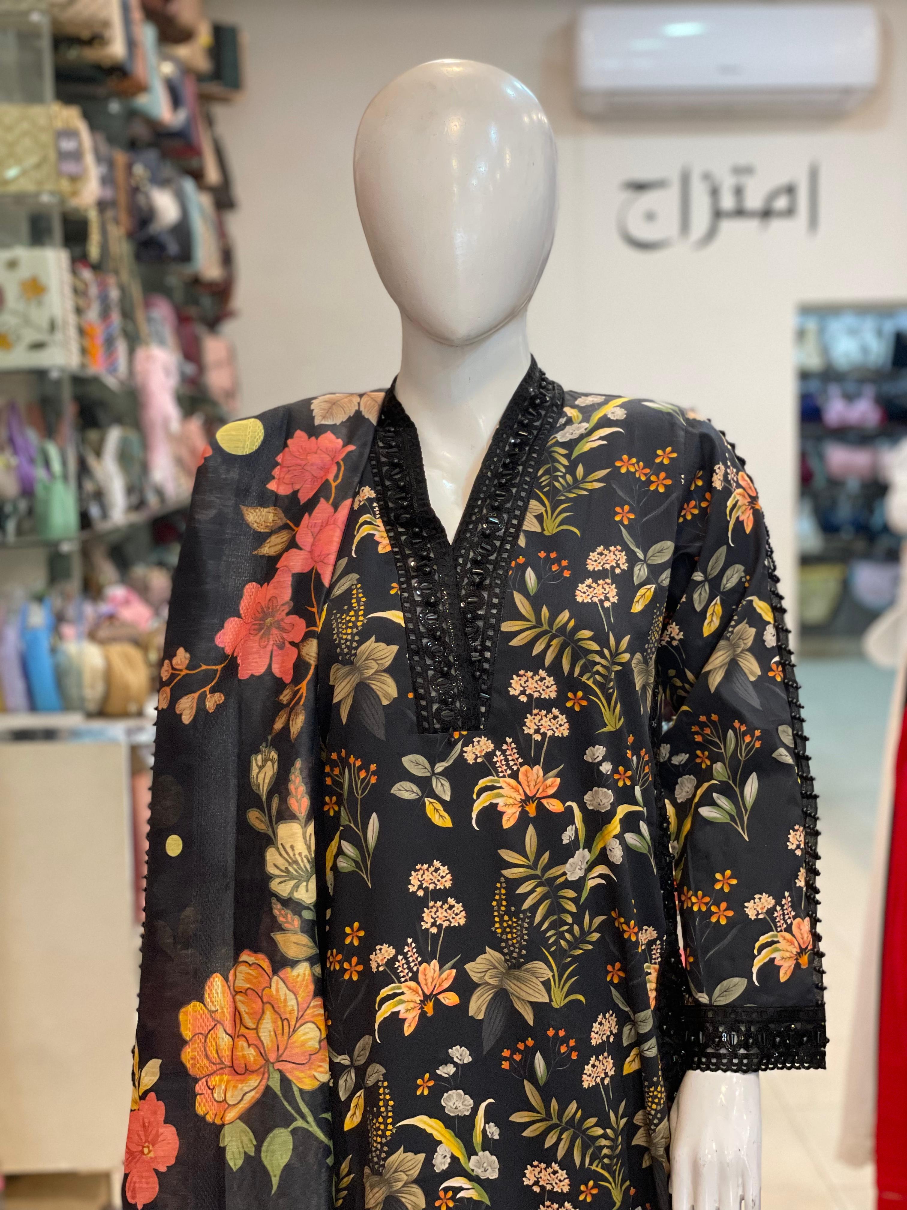 3 PIECE - EMBROIDERED CORDUROY SUIT